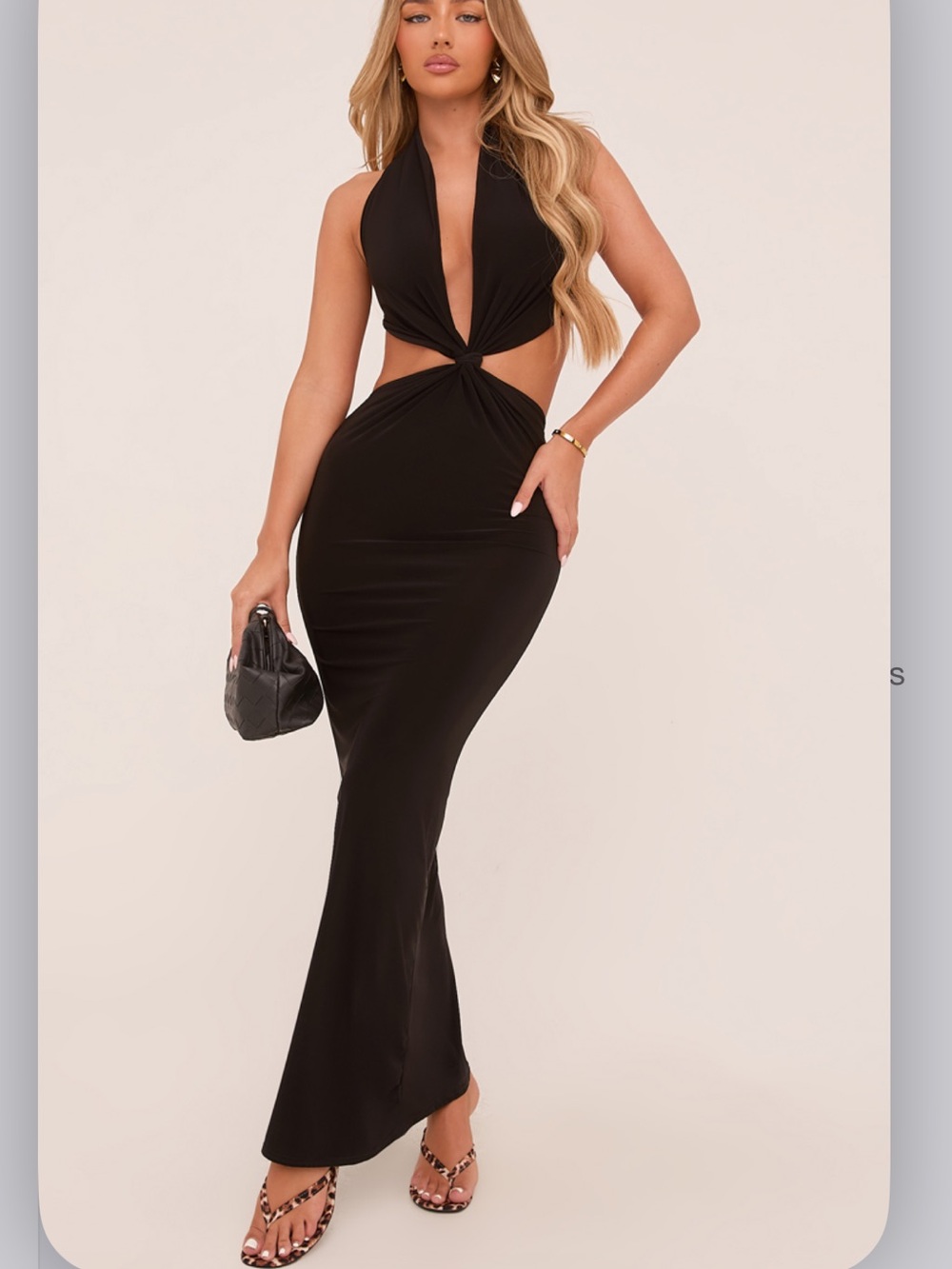 Black Cutout Maxi Dress